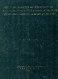 Image of Study Of Regimens Of Treatment Of Kala-Azar With Sodium Stibogluconate In Paediatric Patients : A Study Of 50 Cases