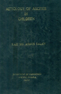 Image of Aetiology Of Ascites In Children