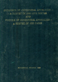 Image of Incidence Of Congenital Anomalies - A Surgery Of 1000 Live Births And Profile Of Congenital Anomalies - A Survey Of 1892 Cases