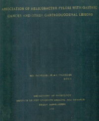 Image of Association Of Helicobacter Pylori With Gastric Cancer And Other Gastroduodenal Lesions