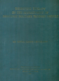 Image of Thyroxine Therapy In The Management Of Nontoxic Solitary Thyroid Nodule