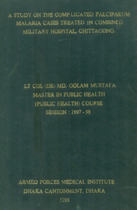 Image of A Study On The Complicated Falciparum Malaria Cases Treated In Combined Military Hospital, Chittagong