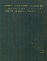Image of Effects of Bilateral Vasectomy On Testicular Histomorphology And Weight Of The Sex Accessories In Mice