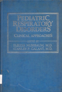 Image of PEDIATRIC RESPIRATORY DISORDERS CLINICAL APPROACHES