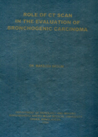 Image of Role Of CT Scan In The Evaluation Of Bronchogenic Carcinoma