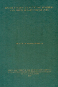 Image of Iodine Status Of Lactating Mothers And Their Breast-Fed Infants