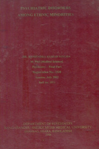 Image of Psychiatric Disorders Among Ethnic Minorities
