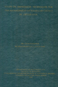 Image of Study On Impression Techniques For The Management Of Maxillary Defect By Obturator