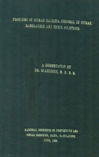 Image of Problems Of Human Excreta Disposal In Rural Bangladesh And Their Solutions