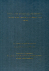 Image of Correlation Between Size And Hormonal Profile Of Sellar And Suprasellar Mass Lesions
