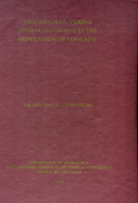 Image of Propranolol Versus Sodium Valproate In The Prevention Of Migraine