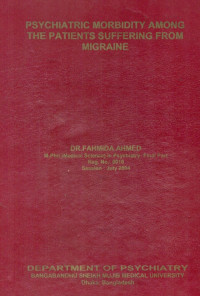 Image of Psychiatric Morbidity Among The Patients Suffering From Migraine