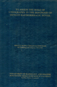 Image of To Assess The Role Of Sonography In The Diagnosis Of Dengue Haemorrhagic Fever