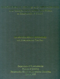 Image of Effectiveness Of Denture And Obturator With And Without Soft Lining Material : A Comparative Study