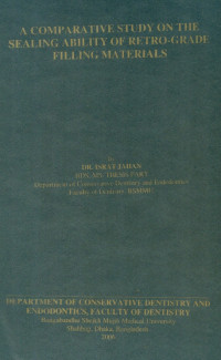 Image of A Comparative Study On The Sealing Ability Of Retro-Grade Filling Materials