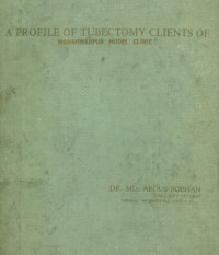 Image of A Profile Of Tubectomy Clients Of