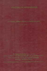 Image of Anaemia In Arsenicosis