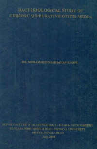 Image of Bacteriological Study Of Chronic Suppurative Otitis Media