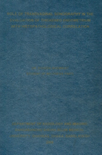 Image of Role Of Transvaginal Sonography In The Evaluation Of Thickened Endometrium With Histopathological Correlation