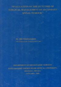 Image of Evaluation Of The Outcome Of Surgical Management Of Secondary Spinal Tumour
