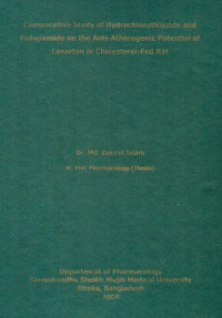 Image of Comparative Study of Hydrochlorothiazide and Indapamide on the Anti-Atherogenic Potential of Losartan in Cholesterol-Fed Rat