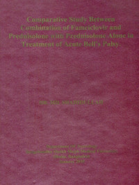 Image of Comparative study between combination of famciclovir and prednisolone with Prednisolone alone in treatment of Acute Bell's Palsy