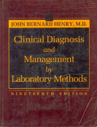 Image of Clinical Diagnosis and Management by Laboratory Methods