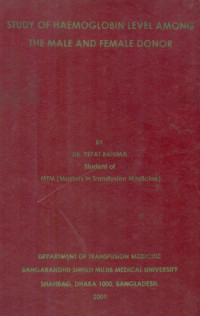 Image of Study Of Haemoglobin Level Among The Male And Female Donor