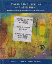 Image of Psychological Testing and Assessment