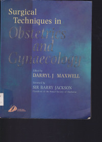 Image of Surgical Techniques in Obstetrics and Gynaecology