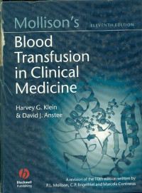 Image of Mollison's Blood Transfusion in Clinical Medicine