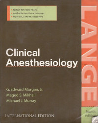 Image of Clinical Anesthesiology