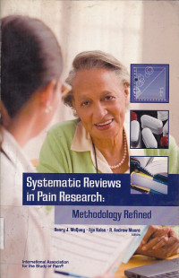 Image of Systematic reviews in pain research :methodology refined