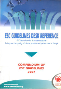Image of ESC Guidelines Desk Reference