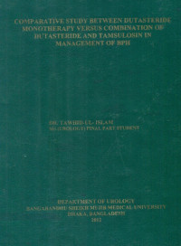 Image of Comparative Study Between Dutasteride Monotherapy Versus Combination Of Dutasteride And Tamsulosin In Management Of BPh