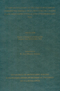 Image of A Comparative Study On Treatment Outcome Of Comminuted  Femoral Shaft Fractures By Locking  Plate Versus Open Interlocking  Intramedullary Nail