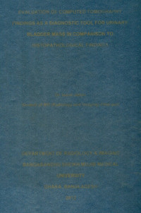 Image of Evaluation Of Computed Tomography Findings As A Diagnostic Tool For Urinary Bladder Mass In Comparison To Histopathological Findings