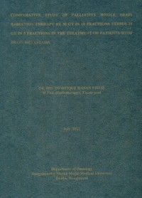 Image of Comparative Study Of Palliative Whole Brain Radiation Therapy By 30 Gy In 10 Fractions Versus 20 Gy In 5 Fractions In The Treatment Of Patients With Brain Metastasis