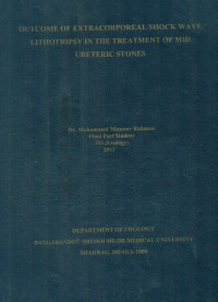 Image of Outcome Of Extracorporeal Shock Wave Lithotripsy In The Treatment Of Mid Ureteric Stones