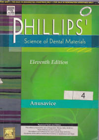 Image of PHILLIPS' SCIENCE of DENTAL MATERIALS