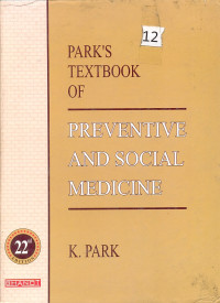Image of PARK'S TEXTBOOK OF PREVENTIVE AND SOCIAL MEDICINE