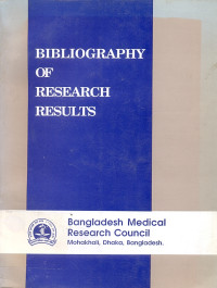 Image of BIBLIOGRAPHY OF RESEARCH RESULTS