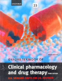 Image of OXFORD TEXTBOOK OF Clinical pharmacology and drug therapy