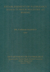 Image of Establishment  Of  Pathology  Based  Tumour  Registry At Bsmmu