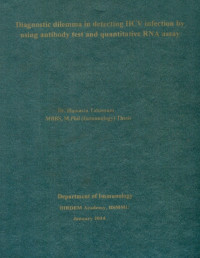 Image of Diagnostic dilemma in detecting  HCV infection  by  using  antibody  test and quantitative RNA assay