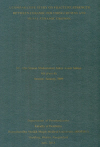 Image of A  Comparative  Study  On  Fracture  Strength  Between  Ceramic-Polymer  Crowns  And  Metal-Ceramic  Crowns