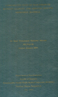 Image of Comparative  Study  Of  Tear  Strength  Between  Alginate  And  Addition   Silicone  Impression  Material