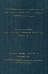 Image of Translation, Cross-Cultural  Adaptation  And  Validation  Of  English 