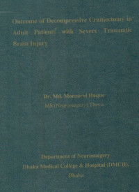 Image of Outcome  of  Decompressive  Craniectomy  in  Adult  Patients  with Severe  Traumatic  Brain  Injury