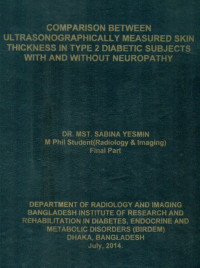 Image of Comparison  Between  Ultrasonographically  Measured  Skin Thickness  In  Type  2  Diabetic  Subjects  With  And  Without  Neuropathy